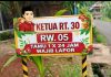 Pemkot Minta Seluruh RT Pasang Plang Nama