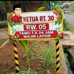 Pemkot Minta Seluruh RT Pasang Plang Nama